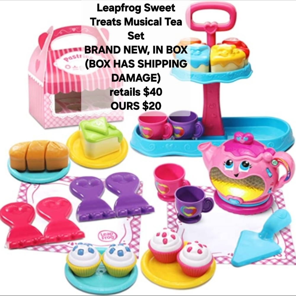 NIB Leap Frog Sweet Treats Musical Tea Set